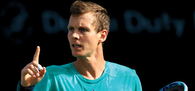 التشيكي تـوماس بيرديتش المصنف سابعاً يخسر للمرة الثانية أمام كيريوس. تصوير: باتريك كاستيلو