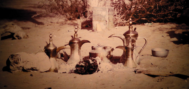 صورة لمخيم المغفور له الشيخ زايد عام 1968.