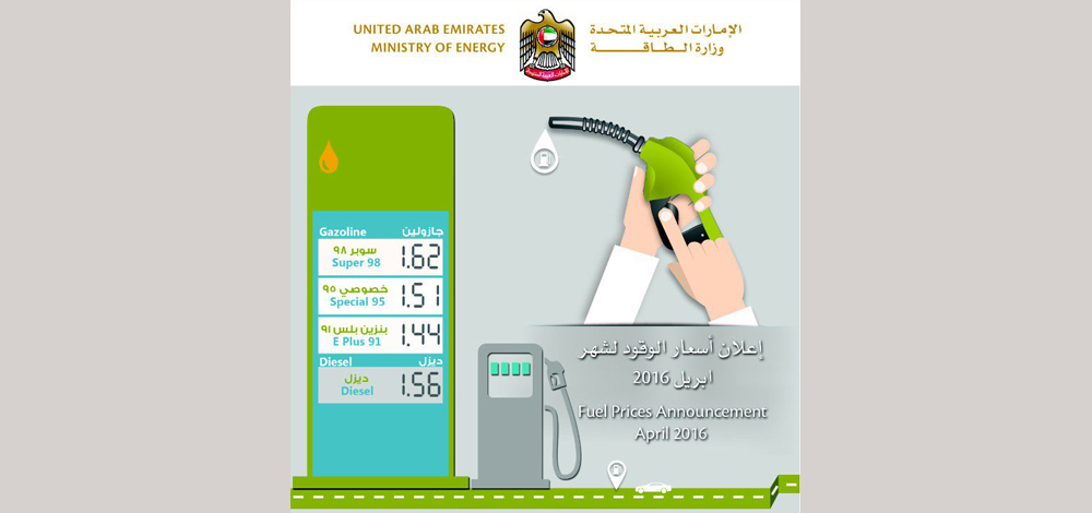 سعر البترول في الامارات 2016