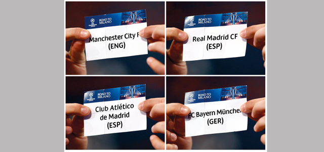 سيتي وأتلتيكو يحلمان بأول تتويج لهما في المسابقة.. والبايرن يبحث عن السادس والريال عن الحادي عشر. أ.ف.ب