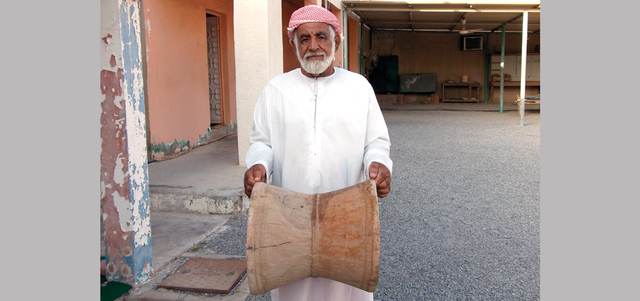 أحمد زويد : المواد التي تحتاج إليها صناعة الطبل متوافرة في بيئتنا المحلية. الإمارات اليوم