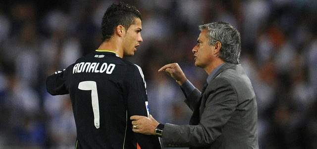 مورينيو درّب رونالدو سابقاً خلال قيادته ريال مدريد بين 2010 و2013. أرشيفية