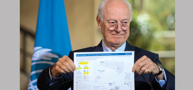 دي ميستورا سيعيّن قريباً مسؤولاً كبيراً ليتولى قضية عشرات الآلاف من المحتجزين. إي.بي.إيه