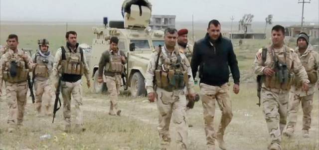 الجيش العراقي أعلن عن تحقيق تقدم جنوب مخمور الواقعة جنوبي الموصل. أرشيفية
