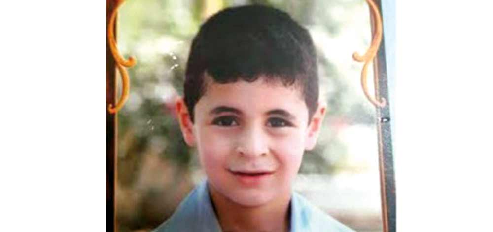 الطفل الضحية عبيدة إبراهيم.
من المصدر