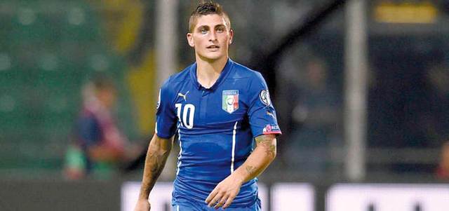 الإيطالي فيراتي تعرض للإصابة. أ.ف.ب