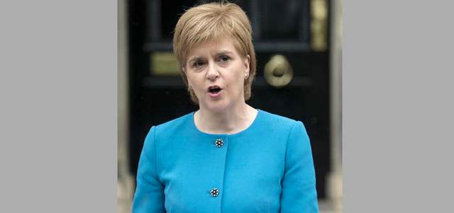 نيكولا سترجن: نسعى لبدء محادثات فورية، لحماية مكانة اسكتلندا في الاتحاد الأوروبي. أ.ف.ب
