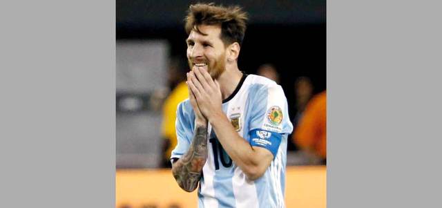 ميسي مصدوم من النهاية الحزينة. أ.ف.ب