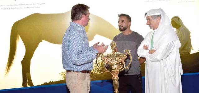 سعيد حارب مع مسؤولي «غودولفين». من المصدر