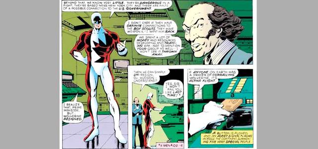 رئيس الوزراء الكندي الراحل يظهر على صفحات مجلة «أونكني إكس مين» عام 1979. أرشيفية