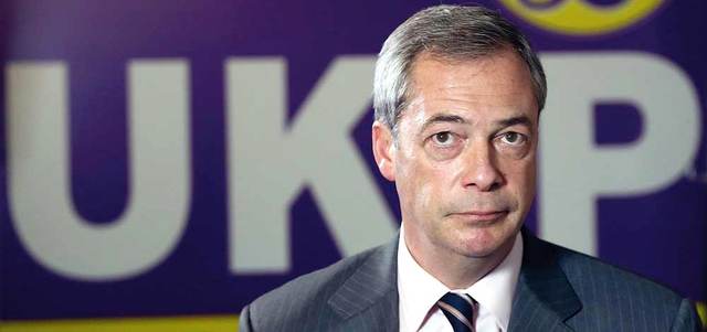 فاراج قدم استقالته بعد الفوز بالاستفتاء. أ.ف.ب