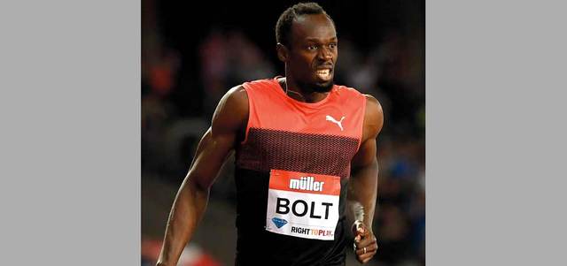يوساين بولت فاز بسباق 200م. من المصدر