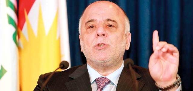 حيدر العبادي: أدعو إلى مصالحة مجتمعية في العراق ولا يجوز أن ندع العدو يدخل بيننا. رويترز