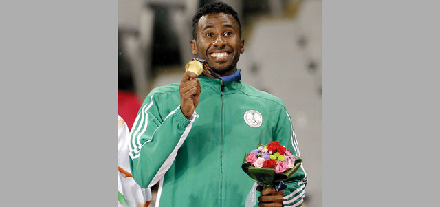 المنشطات قضت على طموحات يوسف مسرحي في ألعاب القوى. أ.ب