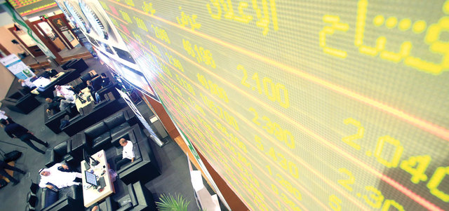 مؤشر سوق دبي المالي ارتفع بنسبة 1.49% وأغلق عند مستوى 3524.2 نقطة أمس. تصوير: أشوك فيرما