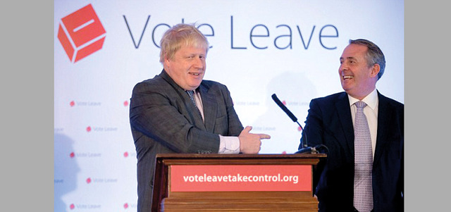 خلال‭ ‬الاستفتاء‭ ‬على‭ ‬خروج‭ ‬بريطانيا‭ ‬من‭ ‬الاتحاد‭ ‬الأوروبي‭.‬ أرشيفية