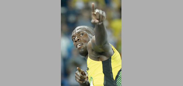 بولت فرض نفسه أسرع رجل في العالم. أ.ب