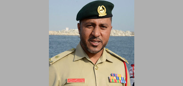 الرائد علي عبدالله القصيب النقبي : رئيس قسم الإنقاذ البحري في الإدارة العامة للنقل والإنقاذ في شرطة دبي