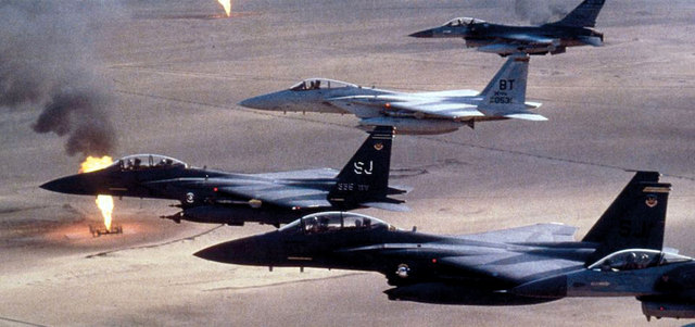 طائرات أميركية خلال حرب الخليج، غيتي