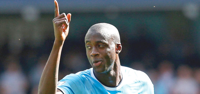 لاعب الوسط العاجي يايا توريه. أ.ف.ب