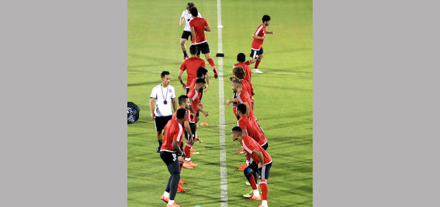 المنتخب يستعد بقوة لمباراتي تايلاند والسعودية. تصوير: باتريك كاستيلو