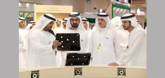 محمد بن راشد أكد أن المنظمة ستؤدي رسالتها بتعزيز ثقافة الاقتصاد الأخضر إقليمياً وعالمياً. وام