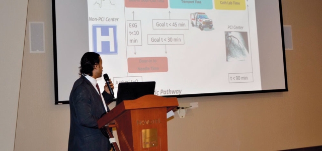 متخصصون في أمراض وجراحات القلب شاركوا في «المؤتمر».  من المصدر