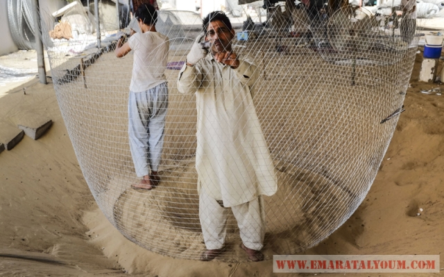 ارتبط تاريخ و تراث الامارات بالبحر بشكل وثيق، وهو ما دعاه الى إبتكار طرق صيد مختلفة ، منها القرقور أو الجرجور . المصنوع من اسلاك الزنك (السيخ) على شكل قبة ، لها فتحة مخروطية الشكل تسهّل دخول الاسماك و تصعّب خروجها. تصوير اشوك فيرما.