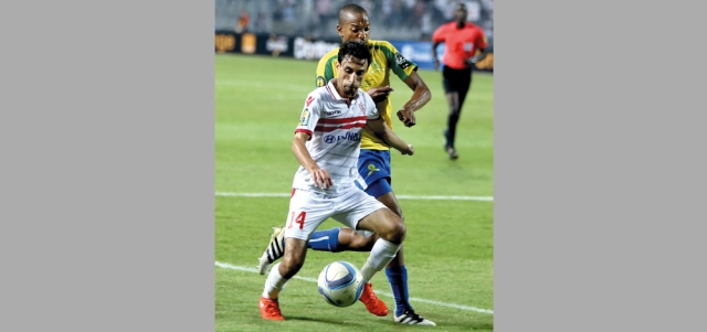 الزمالك خسر لقب دوري أبطال إفريقيا أمام صنداونز. أ.ب