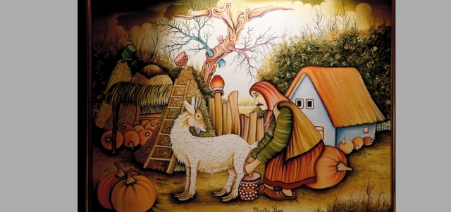 تنوعت المعروضات التي ضمها المعرض وبلغ عددها ما يقرب من 33 لوحة لـ 22 فناناً من سلوفاكيا. تصوير: نجيب محمد