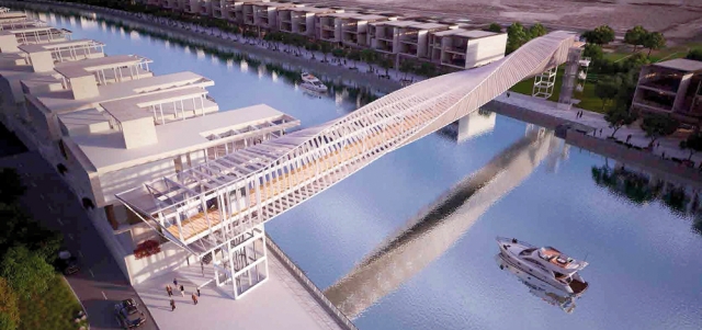 نماذج للاستراحات التي سيتم تنفيذها حول مشروع القناة.