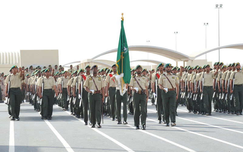 القيادة العامة للقوات المسلحة احتفلت بتخريج الدفعة السادسة من منتسبي الخدمة الوطنية. وام