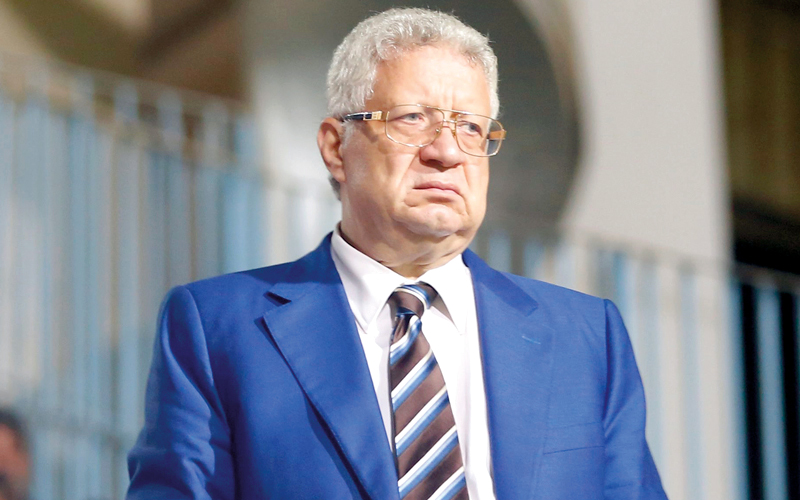 مرتضى منصور غاضب  من الصافرة المصرية. إي.بي.إيه