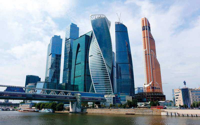 «موسكو سيتي» تنبض بالضوضاء والحياة والنمو.  أرشيفية