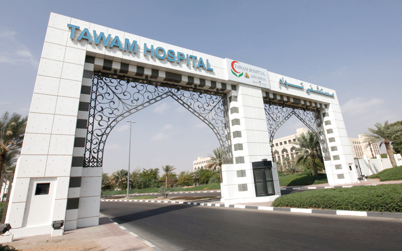 الطفل خضع للعلاج في مستشفى توام. الإمارات اليوم