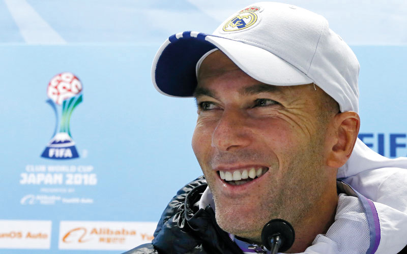 زيدان: «اللاعبون محترفون كبار وسيحاولون الفوز. ليس صعباً تحفيزهم لأن هناك كأساً في النهاية».