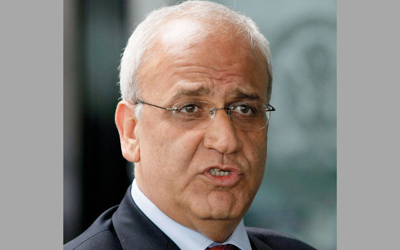 عريقات: نقل السفارة الأميركية إلى القدس يدمّر عملية السلام بشكل كامل. غيتي