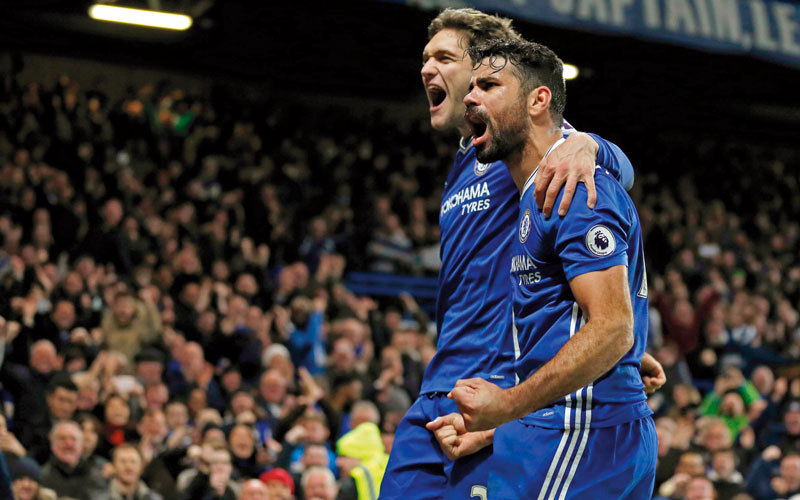 كوستا وألونسو قادران على فعل الكثير لتشلسي. أ.ف.ب