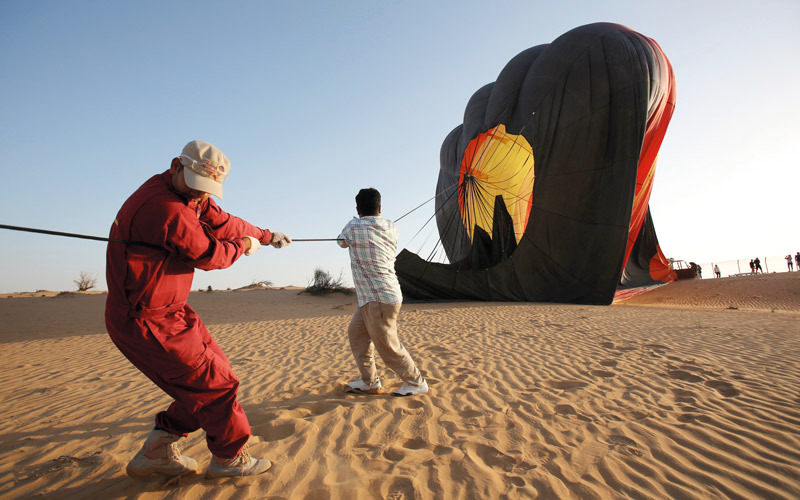 معايير السلامة للمناطيد تشمل إجراء الصيانة الدورية والظروف الجوية وعدد الركاب. أرشيفية
