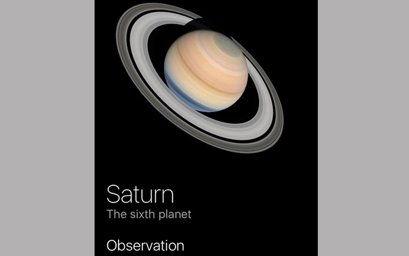 الدليل الخاص بالتطبيق يضم نحو 2.5 مليون نجم. من المصدر