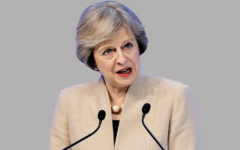 تيريزا ماي وضعت خططاً للخروج من الاتحاد الأوروبي. أ.ب