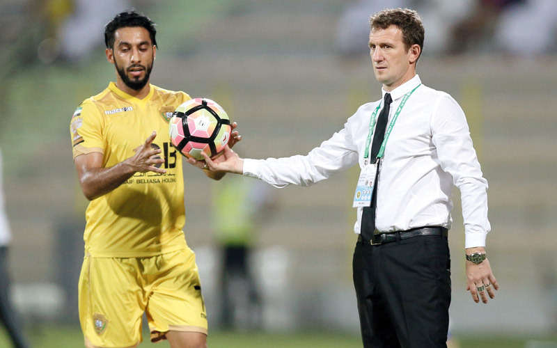 أروابارينا قدم نصف موسم مميزاً مع الوصل قبل التراجع أخيراً في الدوري والخروج من بطولتي الكأس. تصوير: أسامة أبوغانم