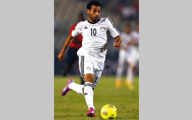 محمد صلاح الرهان الأول لمصر أمام المغرب اليوم.  أ.ف.ب