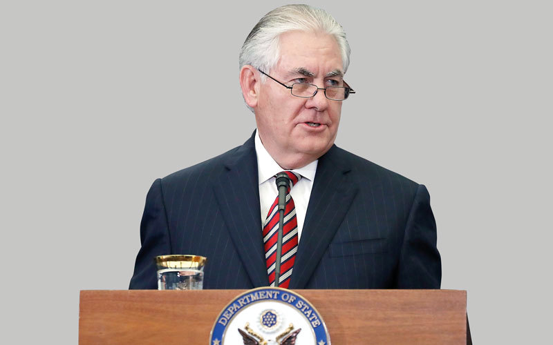 الوزير تيليرسون تنتظره مهاما صعبة في ظل إدارة ترامب. غيتي