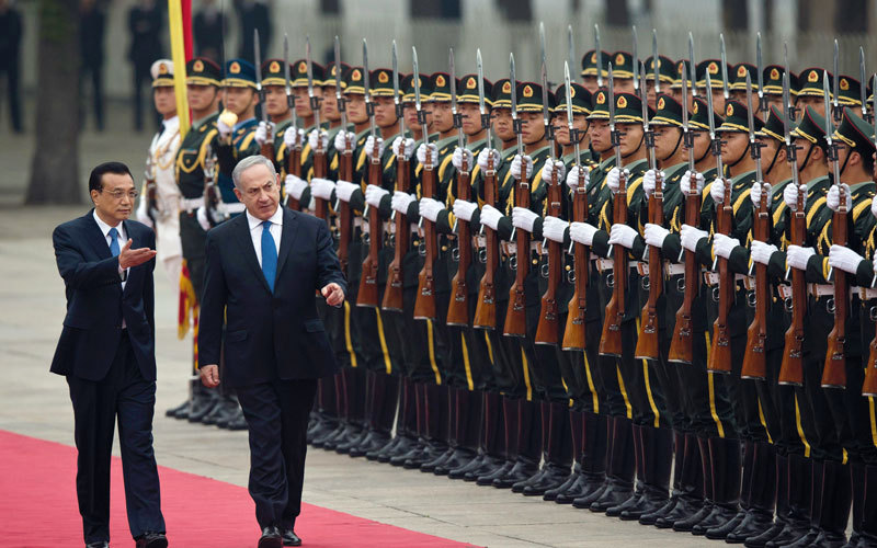 الصين ترى في إسرائيل نموذجاً اقتصادياً واجتماعياً ناجحاً.  أ.ب