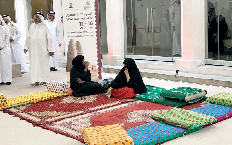 فعاليات تراثية متنوعة زينت انطلاقة الأسبوع القطري.  من المصدر
