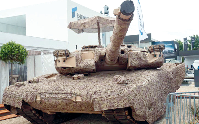 «سولار سيغما» يقوم بمهام عدة أبرزها إخفاء المدرعات عن أعين العدو والوقاية من حرارة الشمس. من المصدر