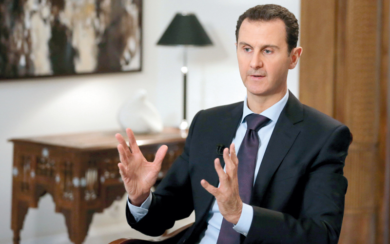 الأسد يصرّ على استعادة كل الأراضي السورية إلى سيطرته. أ.ف.ب