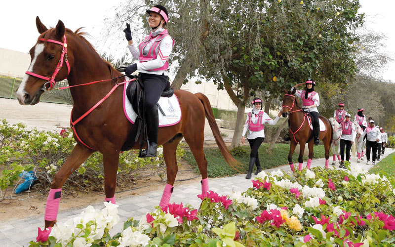 القافلة جابت إمارات الدولة السبع في رحلة توعوية قطعت خلالها مسافة 200 كيلومتر. من المصدر