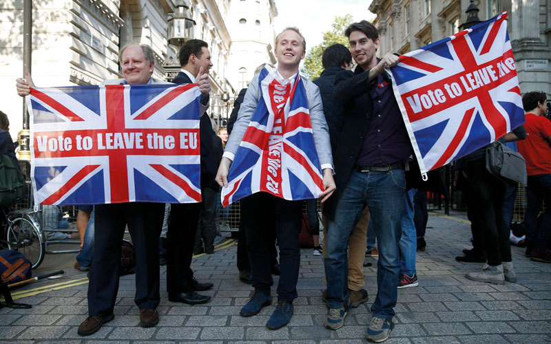 خروج بريطانيا من الاتحاد الأوروبي أثار جدلاً كبيراً. أرشيفية